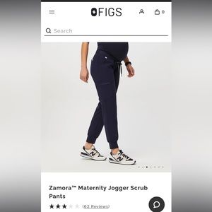 Women’s Zamora Maternity - Petite Jogger Scrub Navy